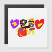 Valentinstag Stil Tanz Magnetkarte (Vorne/Hinten)