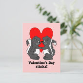 Valentinstag stinkt feiertagspostkarte (Stehend Vorderseite)