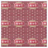 Valentinstag-Stoff Stoff (Nahaufnahme)