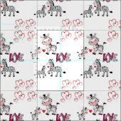 Valentinstag-Stoff Stoff (Kachel)