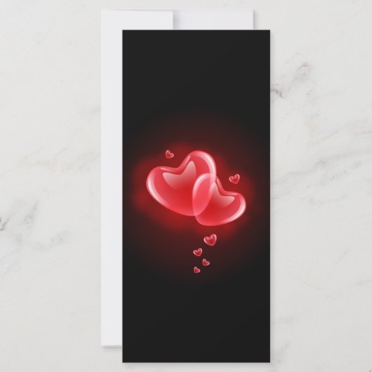 Valentinstag strahlende Herzen (Vorderseite)