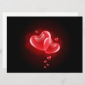 Valentinstag strahlende Herzen Feiertagskarte (Vorne/Hinten)