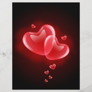 Valentinstag strahlende Herzen Flyer