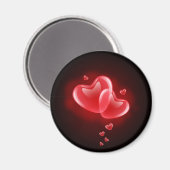 Valentinstag strahlende Herzen Magnet (Vorderseite/Rückseite)