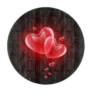 Valentinstag strahlende Herzen Schneidebrett