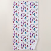 Valentinstag Strandtuch (Vorderseite)