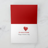 Valentinstag-Strichmännchen-Junge Karte (Innenseite)