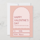 Valentinstag Süße Feiertagskarte (Vorderseite)