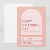 Valentinstag Süße Feiertagskarte (Vorne/Hinten)
