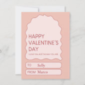 Valentinstag Süße Feiertagskarte (Vorderseite)