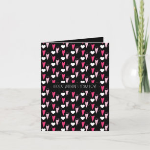 Valentinstag Süße Herzen Muster Karte