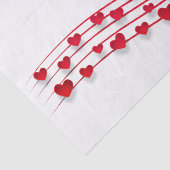 Valentinstag, süße Herzen Seidenpapier (Detail)