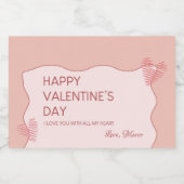Valentinstag Süße Lebensmitteletikett (Einzelnes Label)