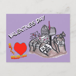 Valentinstag, Süße Valentins-Kundenpostkarte Postkarte