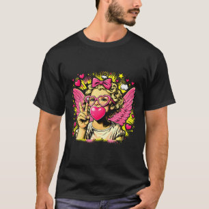 Valentinstag Süßer Cupid Herz Engel Liebe Feiertag T-Shirt