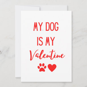 Valentinstag Süßer Hund Haustier Foto Feiertagskar Feiertagskarte