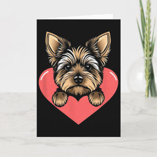 Valentinstag Süßer Hund Herz Karte