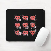 Valentinstag Süßes Herz Mahjong Spiel Chinese Tile Mousepad (Mit Mouse)