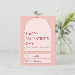 Valentinstag Süßigkeit Feiertagskarte