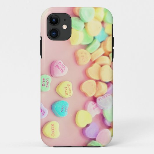 Valentinstag Süßigkeiten, Herzen, Dialog Case-Mate iPhone Hülle (Rückseite)