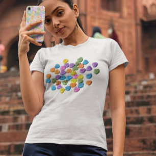 Valentinstag Süßigkeiten Herzen Liebe T-Shirt