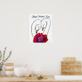 VALENTINSTAG SWANS Poster (Küche)