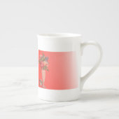 Valentinstag Sweeping Heart Romantische Rose Vase Porzellantasse (Rechts)