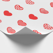 Valentinstag Sweet Hearts Muster Geschenkpapier (Ecke)