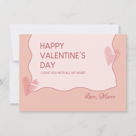 Valentinstag Sweet Holiday Card Feiertagskarte (Vorderseite)