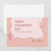 Valentinstag Sweet Holiday Card Feiertagskarte (Vorne/Hinten)