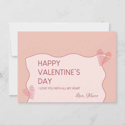 Valentinstag Sweet Holiday Card Feiertagskarte (Vorderseite)