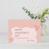 Valentinstag Sweet Holiday Card Feiertagskarte (Stehend Vorderseite)