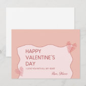 Valentinstag Sweet Holiday Card Feiertagskarte (Vorne/Hinten)
