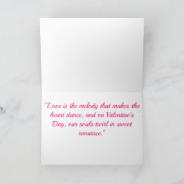 Valentinstag-Sweet Romance Karte