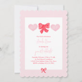 Valentinstag Sweetheart Erster Geburtstag Einladung (Vorderseite)