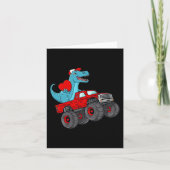 Valentinstag T Rex Reitwagen Kleinkind Karte (Vorderseite)