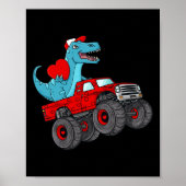 Valentinstag T Rex Reitwagen Kleinkind Poster (Vorne)