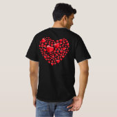 Valentinstag T-Shirt (Schwarz voll)