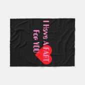 Valentinstag T-Shirt  Fleecedecke (Vorderseite (Horizontal))