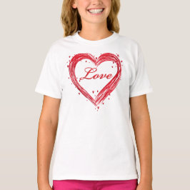Valentinstag T - Shirt mit Herzen