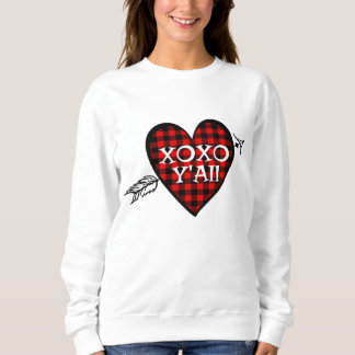 Valentinstag T Shirt Rotes Buffalo Karierte Liebe 