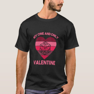 Valentinstag Tabletop Dungeon Eye Rpg Dice Drago T-Shirt