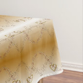 Valentinstag Tablette Gold Herzen Tischdecke (Beispiel)