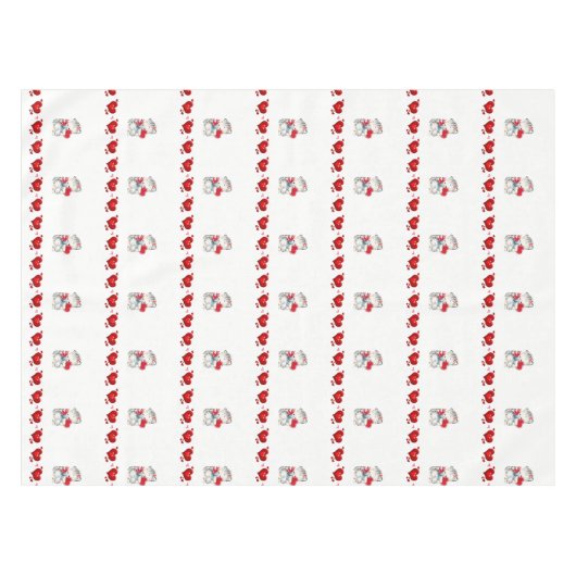 Valentinstag Tablette Kitten Tischdecke (Vorderseite (Horizontal))