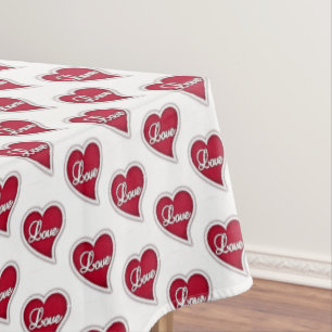 Valentinstag Tablette Liebe Tischdecke