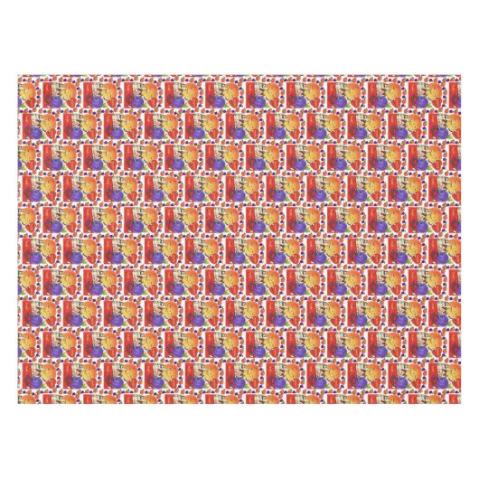 Valentinstag Tablette Pfirsichpflaume Tischdecke (Vorderseite (Horizontal))