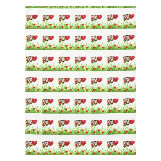 Valentinstag Tablette Schüssel Tischdecke (Vorderseite)