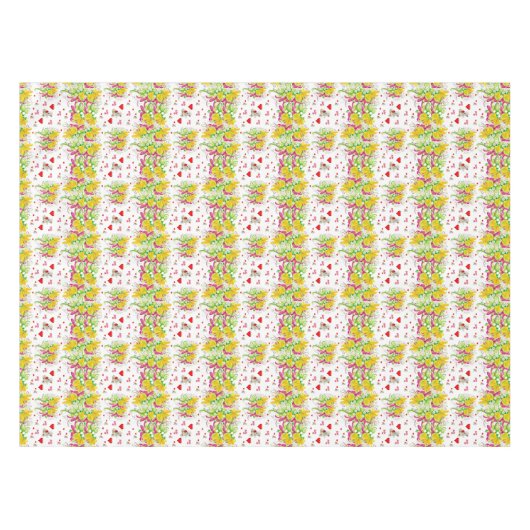 Valentinstag Tablette Teddybär Tischdecke (Vorderseite (Horizontal))