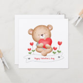 Valentinstag-Tageskarte Karte (Vorderseite/Rückseite Beispiel)