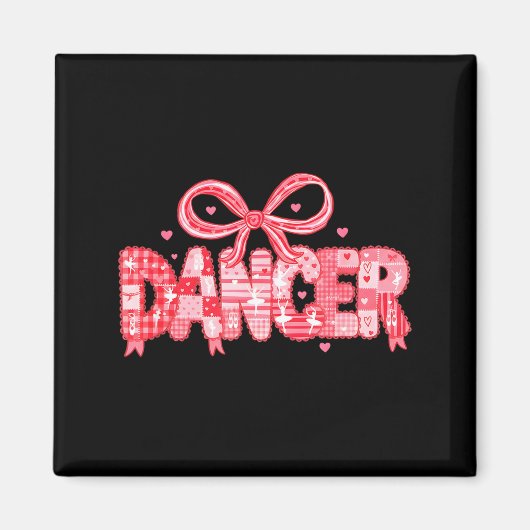 Valentinstag Tänzer Ballett Design Magnet (Vorne)